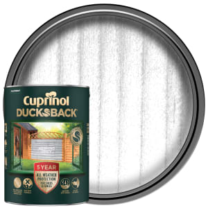 Product image for Cuprinol Ducksback 5 Year Waterproof 5 Litres Herring Grey
