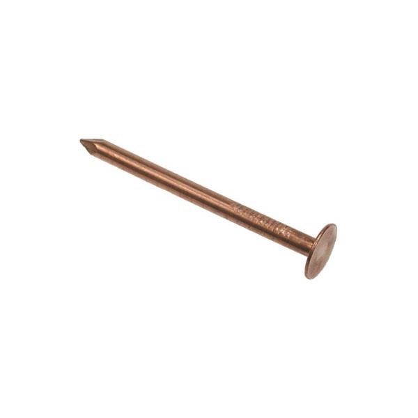 Product image for OJ Round Wire Copper Slate Nails - 1kg Polybag - 38x2.65mm