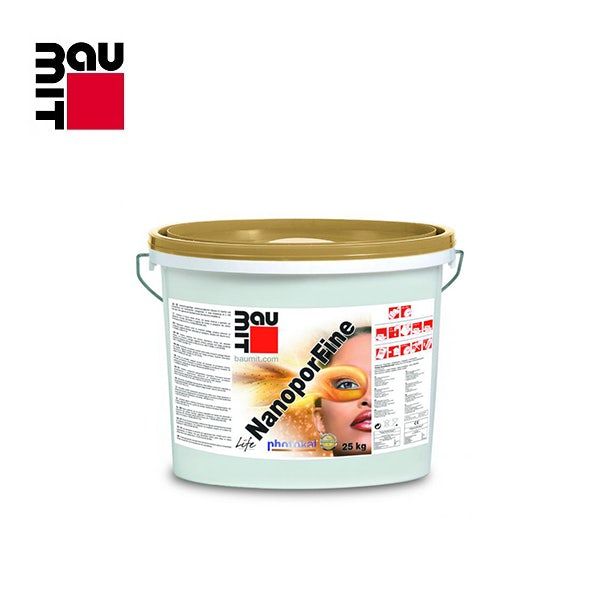 Product image for Baumit NanoporFine Self Cleaning Fine 1mm Top Coat Render 25kg - Champagne White (W1203)