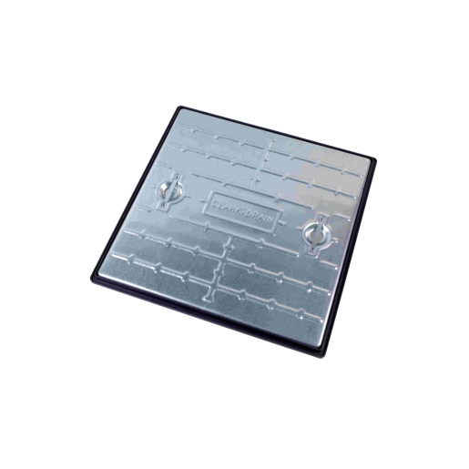 Image of Clark-Drain Manhole Cover and Frame Galvanised Steel 600mm x 600mm 5 Tonne