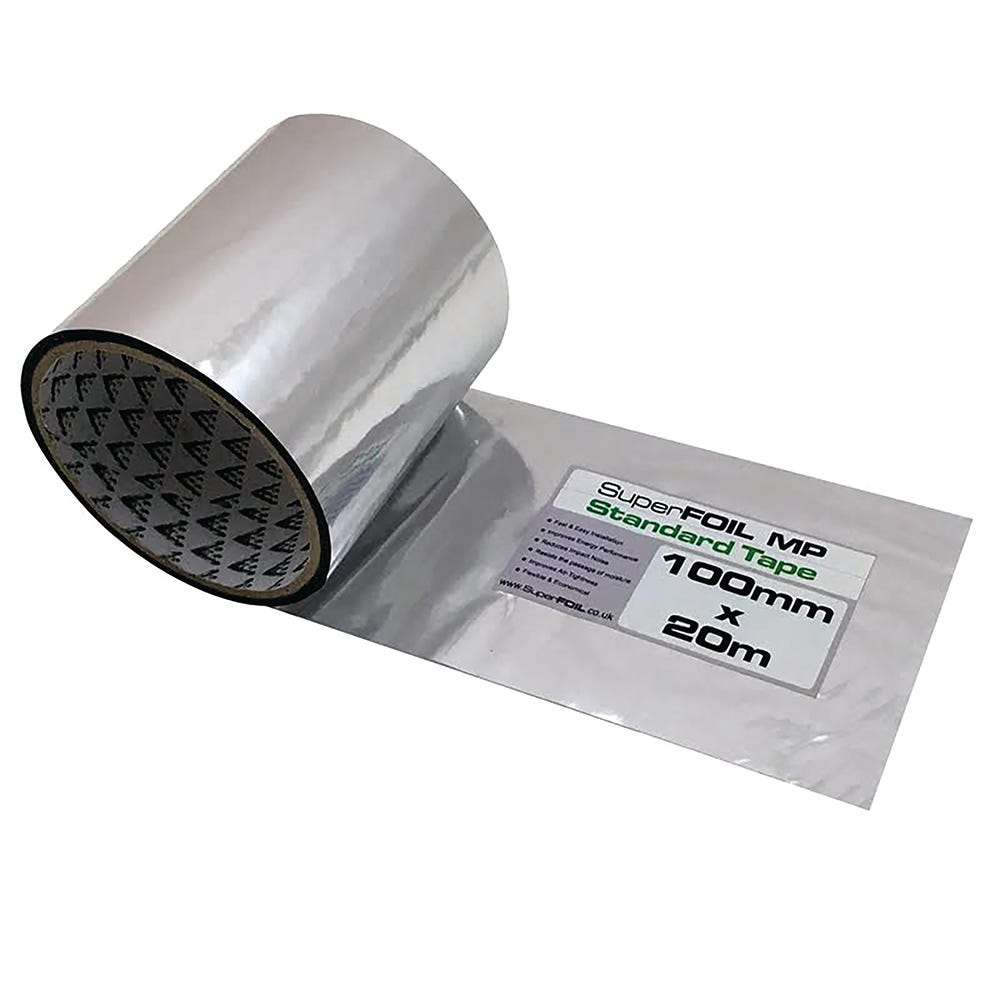 Product image for 100mm X 20m Superfoil Met Poly Foil Tape