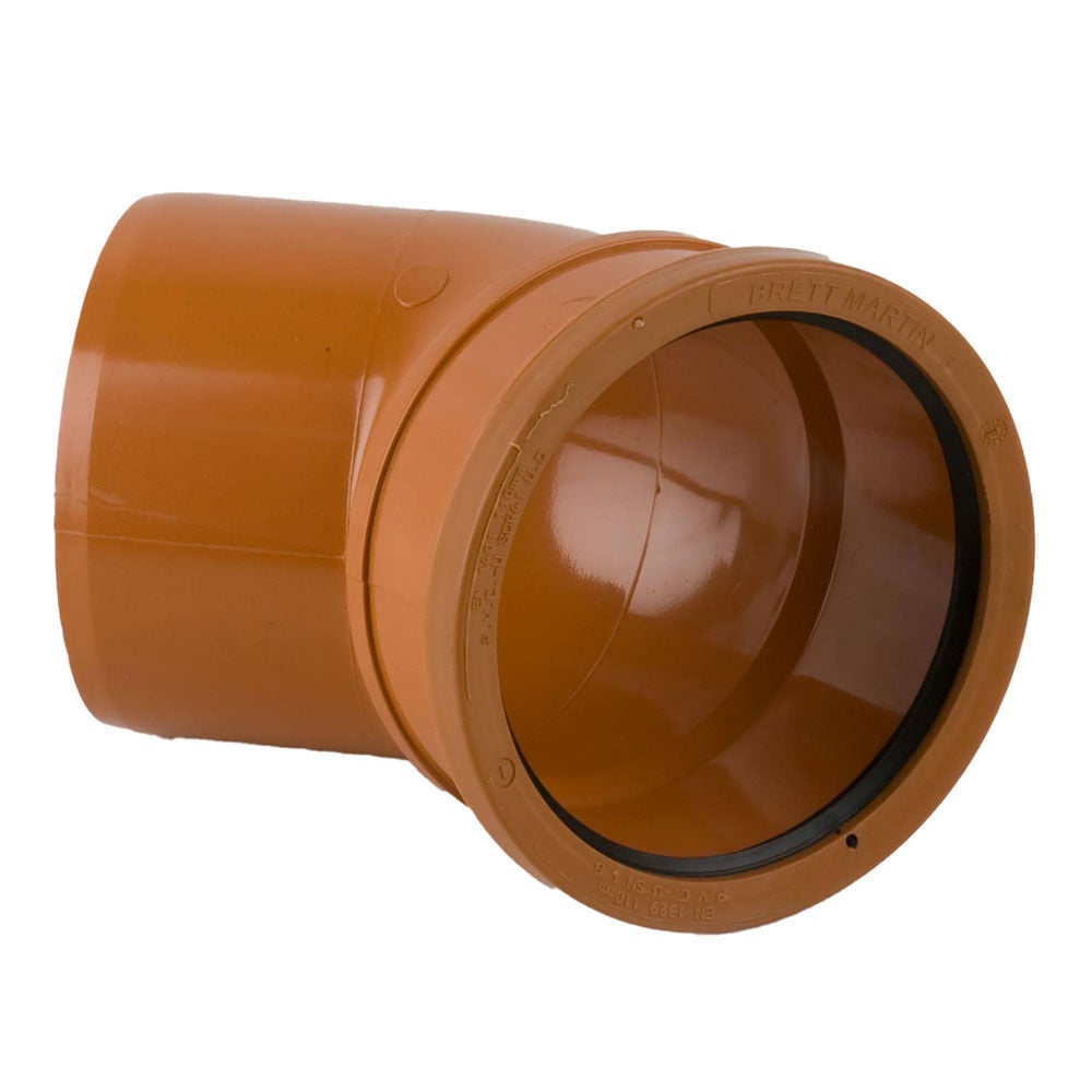 Product image for Underground 45° Short Radius Bend Single Socket 110mm