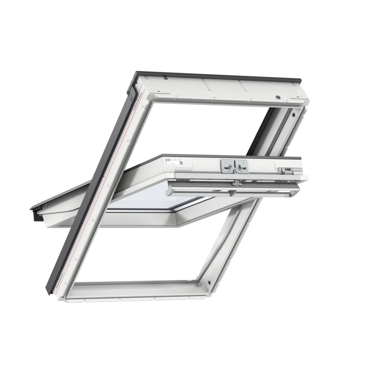 Product image for VELUX GGU CK06 0070 White Poly. Centre Pivot Roof Window 55 x 118cm