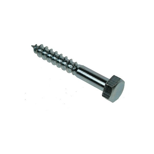 Product image for Coach Screws Hex Head BZP M6x50mm