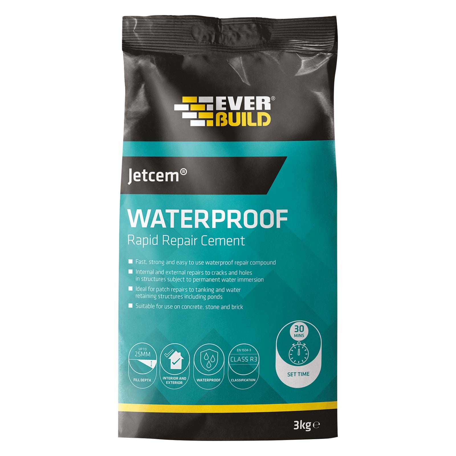 Product image for Jetcem Waterproofing Rapid Setting Cement 3kg