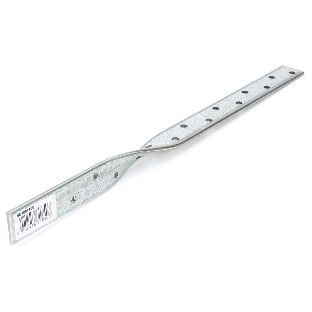 Image of 1200mm Speed Pro Heavy Duty Restraint Strap Twist At 100mm Galvanised 4mm X 27.5mm