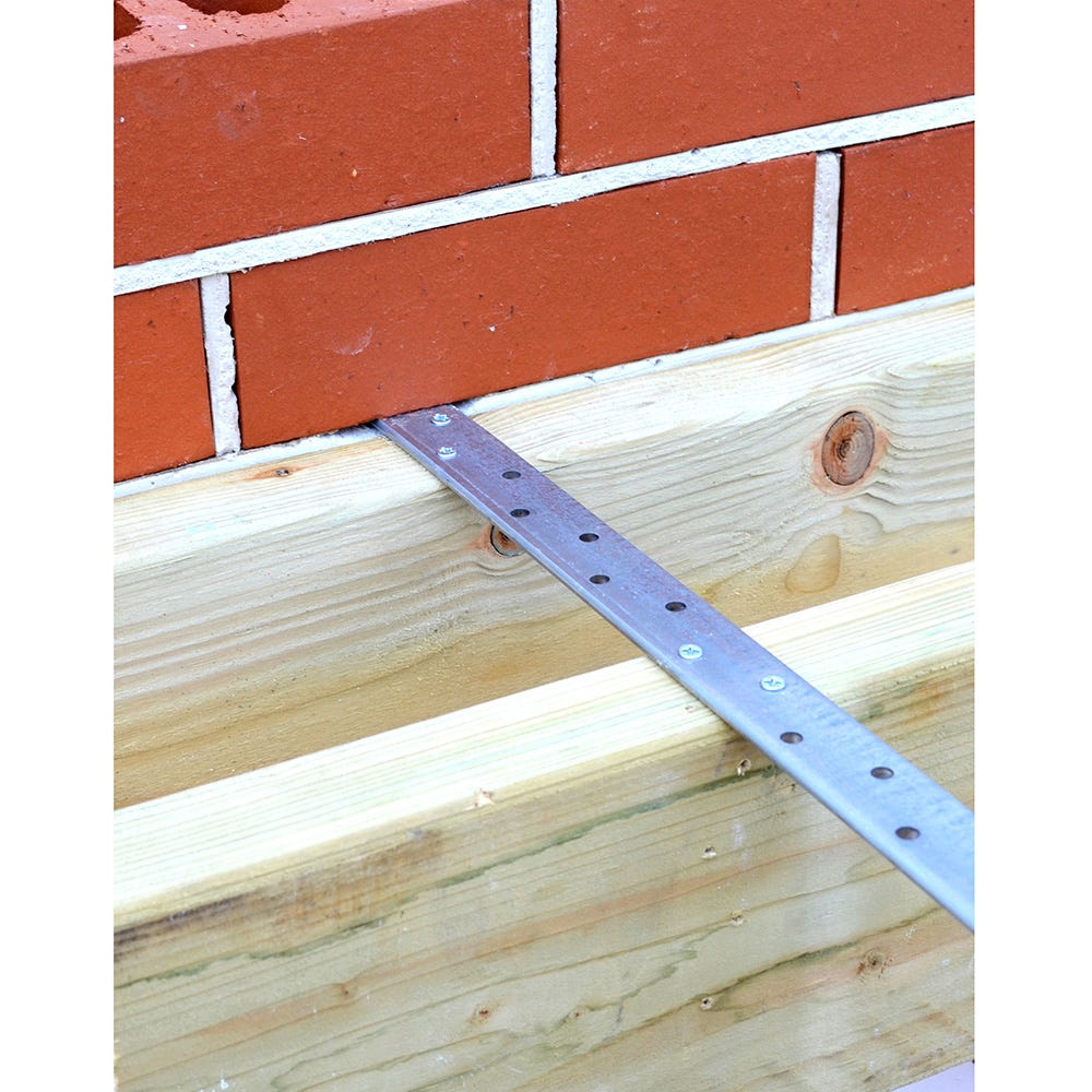 Product image for 1400mm Speed Pro Heavy Duty Flat Restraint Strap Galvanised 4mm X 27.5mm