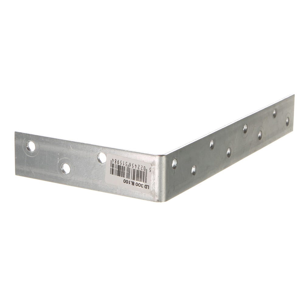 Product image for 300mm Speed Pro Light Duty Restraint Strap Bent At 100mm Galvanised 2.4mm X 27.5mm