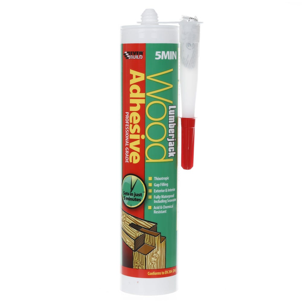 Product image for Lumberjack 5 Minute Polyurethane Wood Adhesive Gel 310ml