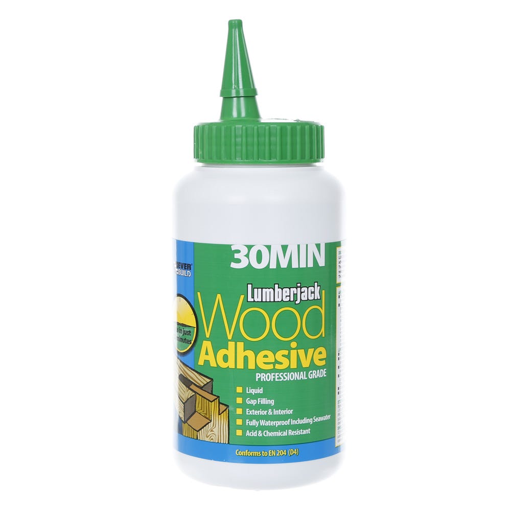 Image of Lumberjack 30 Minute Polyurethane Wood Adhesive Liquid 750g
