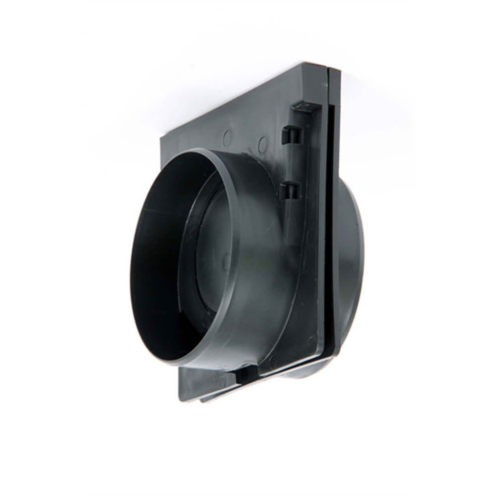 Product image for Clark-drain Black Polypropylene End Cap & Outlet For Polypropylene Domestic Channel