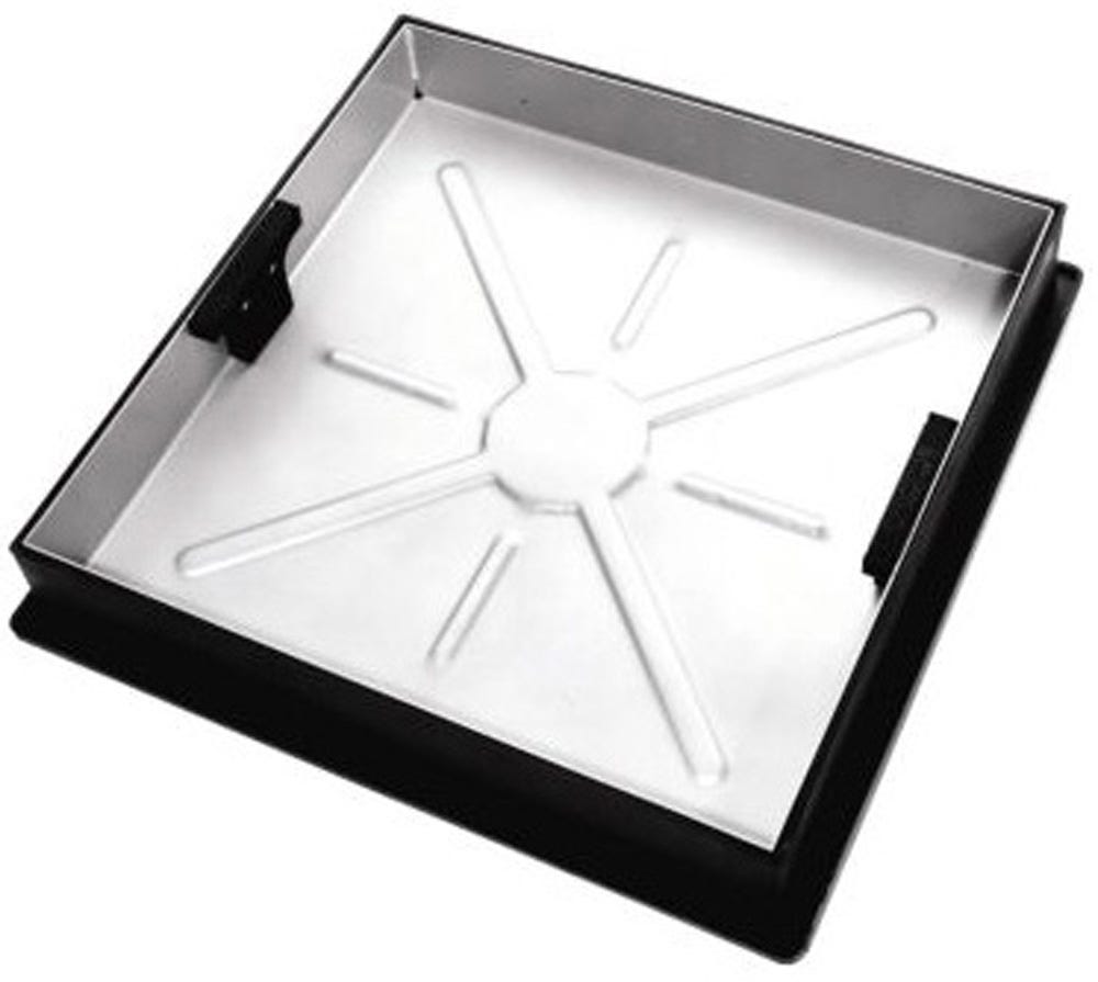 Product image for 450mm X 450mm Clark-drain 10T GPW Square To Round Block Paviour Manhole Cover & Frame