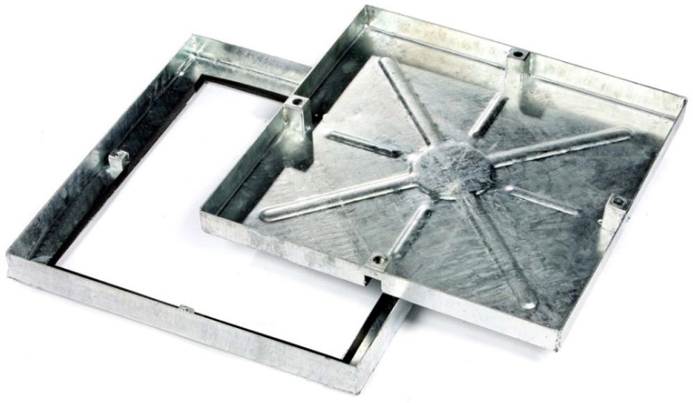 Product image for 450mm X 450mm Clark-drain 5T GPW Recessed Manhole Cover & Frame Concrete Infill