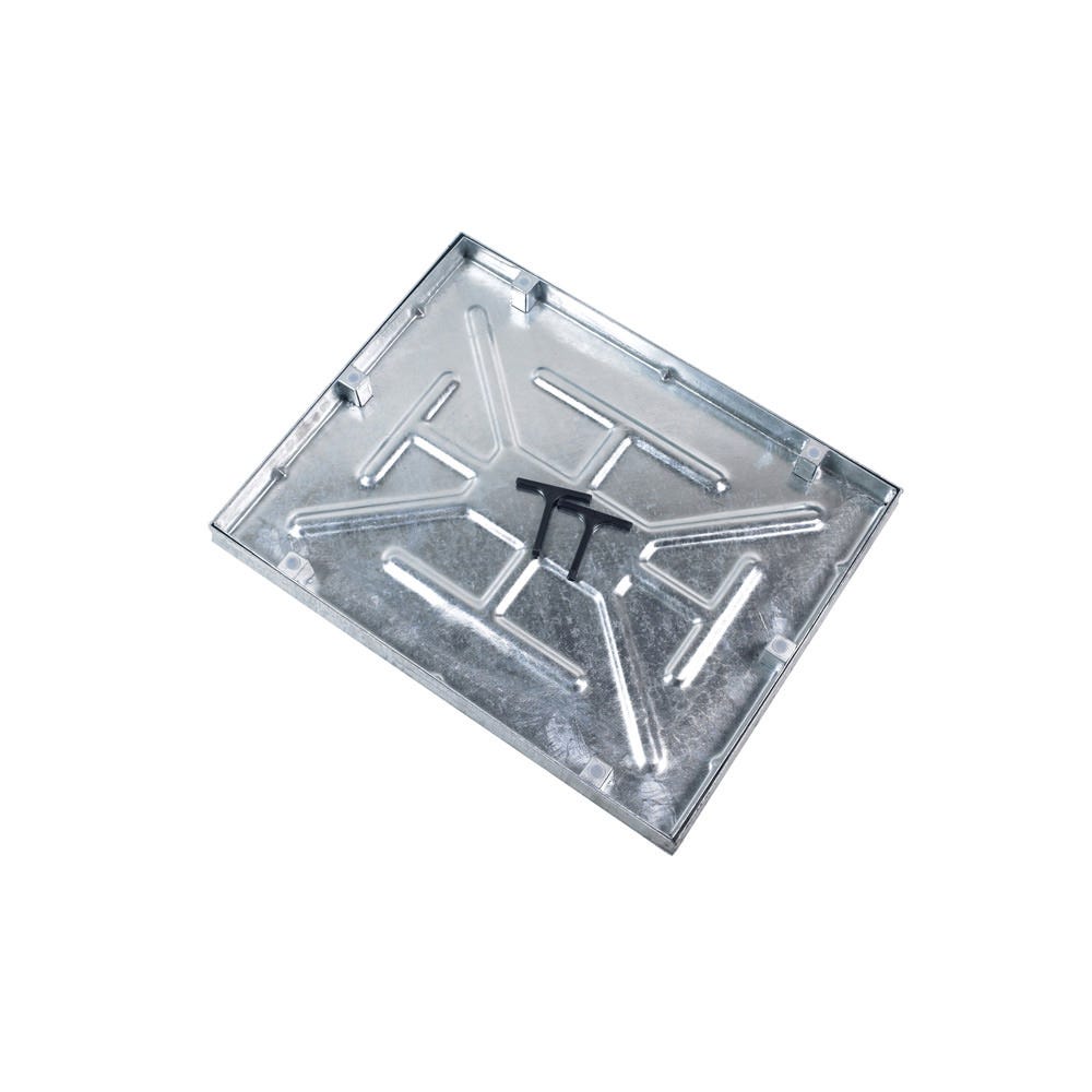Image of 600mm X 450mm Clark-drain 5T GPW Recessed Cover & Frame Locking Screws Concrete Infill