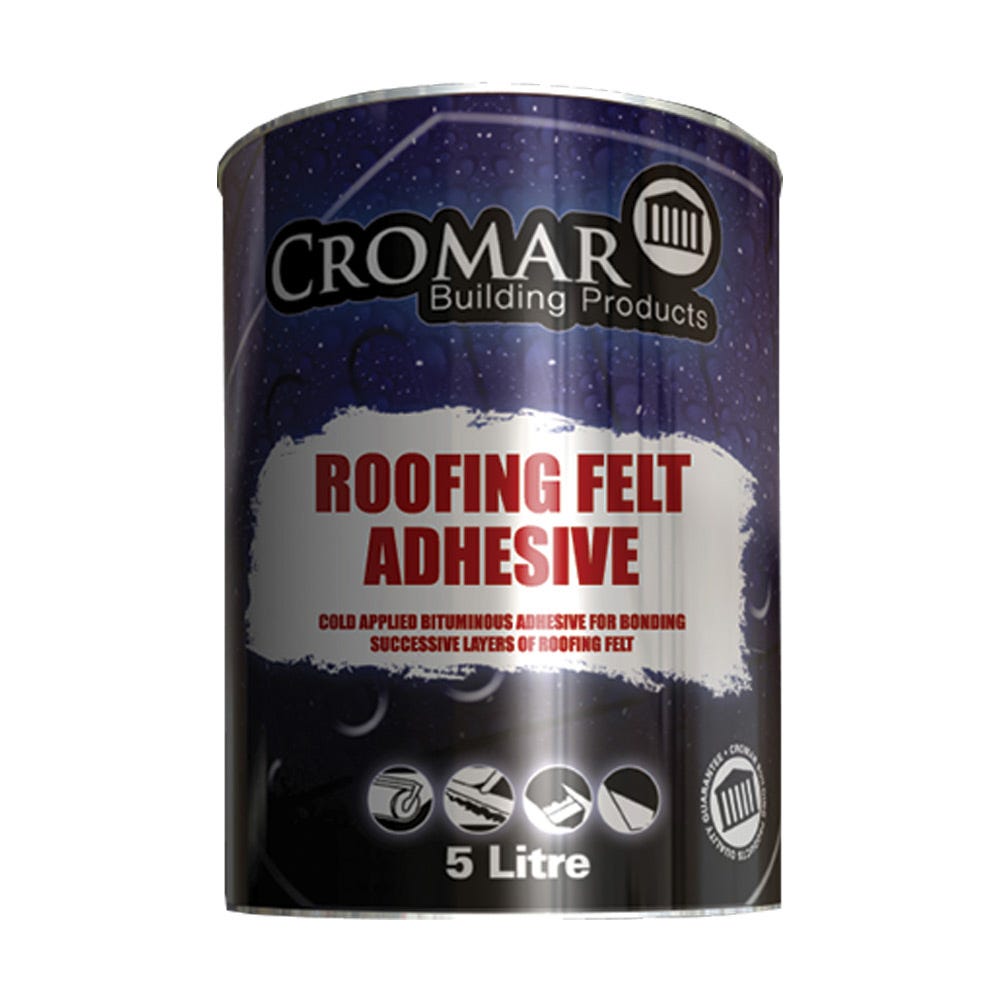 Product image for Cromar Bituminous Roofing Felt Adhesive 5L
