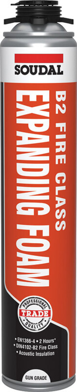 Image of Soudal B2 Fire Rated Expanding Foam Gun Grade 750ml
