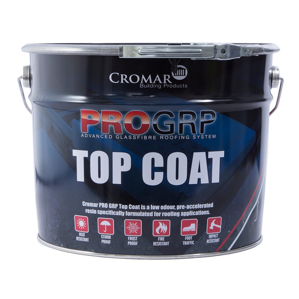 Product image for Cromar Pro GRP Roofing Top Coat 10kg