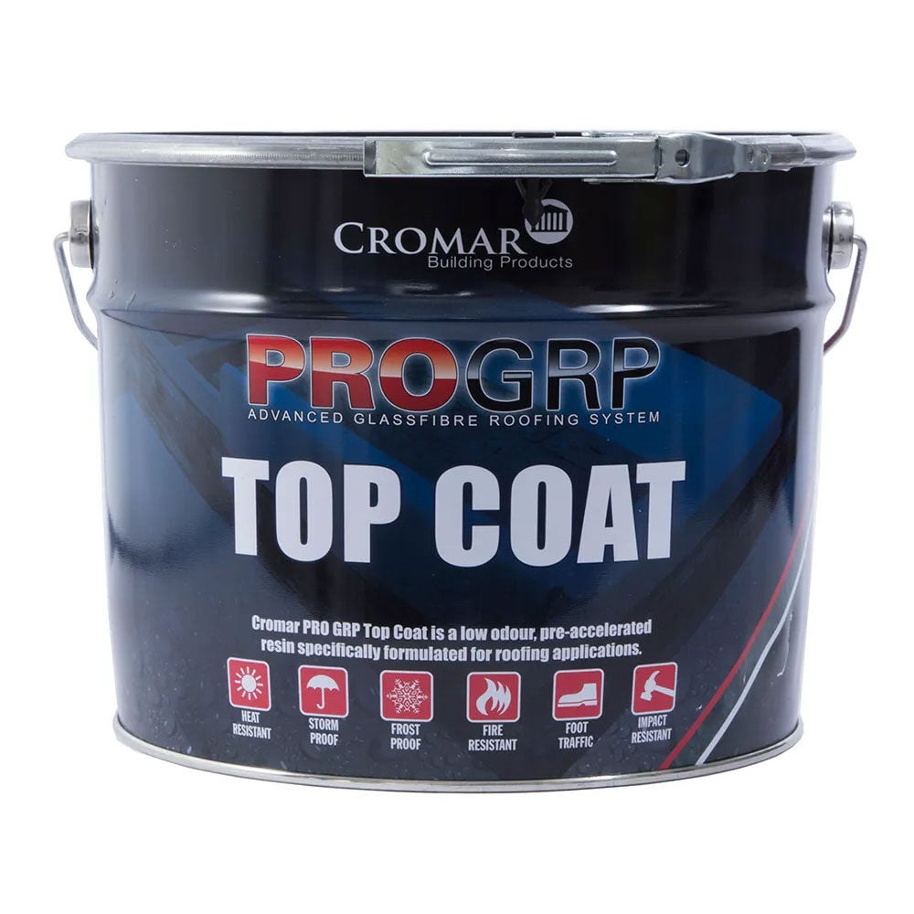 Image of Cromar Pro GRP Roofing Top Coat 10kg