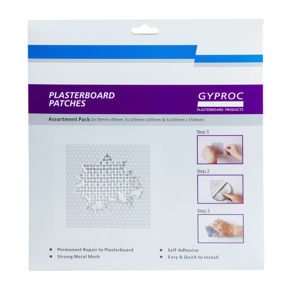 Product image for Gyproc Plasterboard Patch Assorted Pack