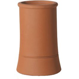Product image for 18'' Redbank Roll Top Chimney Pot Terracotta Red