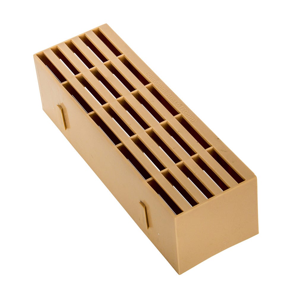 Image of 9'' X 3'' Plastic Air Brick Buff