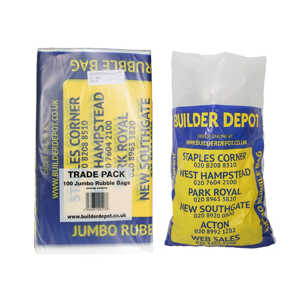 Product image for 45L Jumbo Builder Depot Rubble Bag 560mm X 890mm