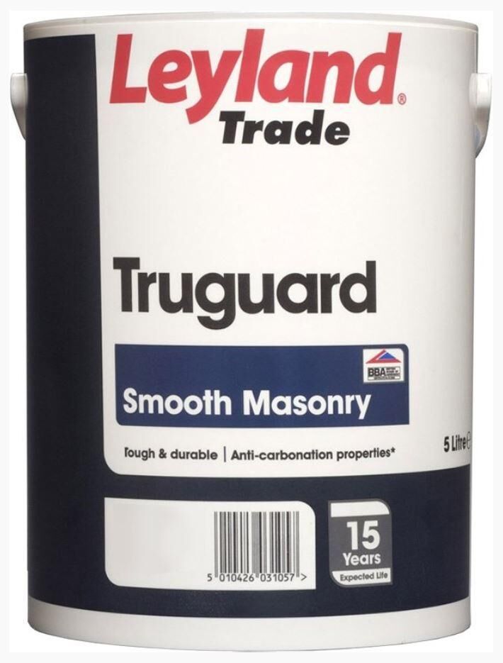 Product image for Leyland Trade Truguard Smooth Masonry Black 5L