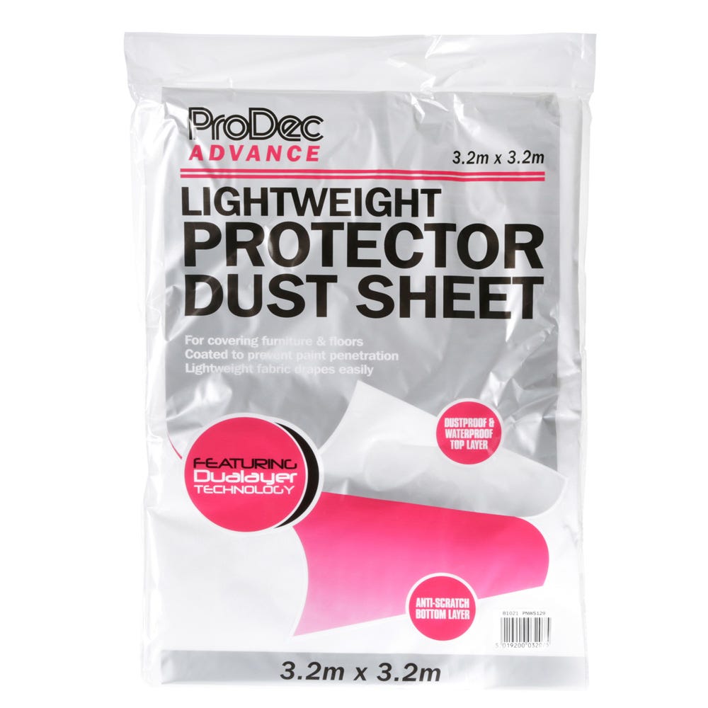 Product image for Prodec Advance Lightweight Dust Sheet 3.2m X 3.2m