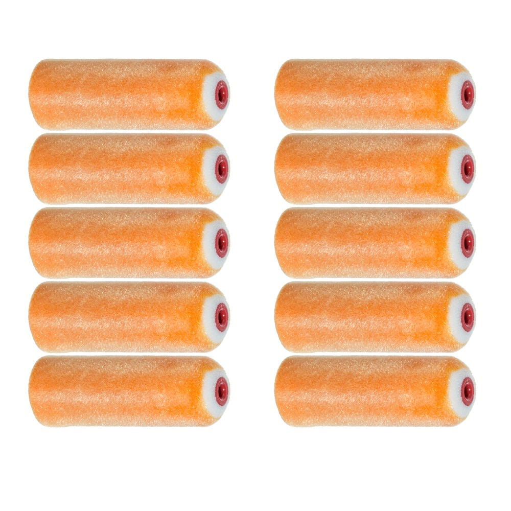 Image of Prodec Advance 4'' Flock Mini Rollers Pack Of 10