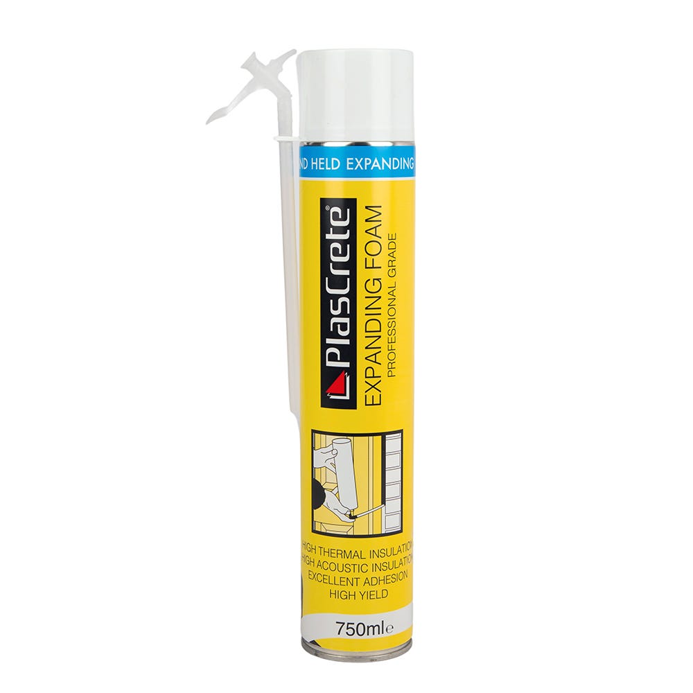 Product image for Plascrete Hand Held PU Expanding Foam Filler 750ml