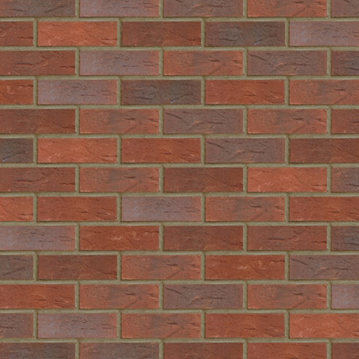 Product image for Forterra Clumber Mixed Red Facing Brick 65mm | Pack of 495