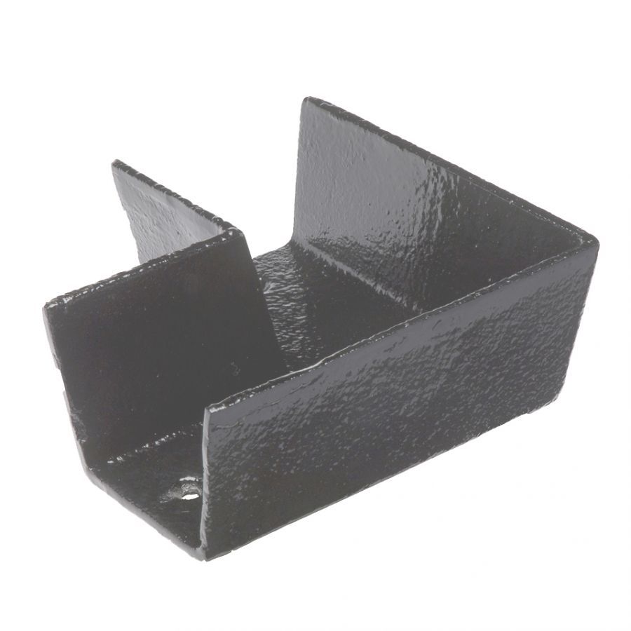Product image for Cast Iron Box Guttering 90dg Angle 100mm x 75mm - Primed Finish