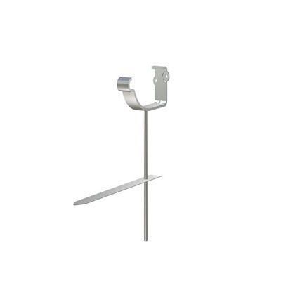 Product image for Lindab 150mm Half Round Steel Rise & Fall Bracket - Anthracite