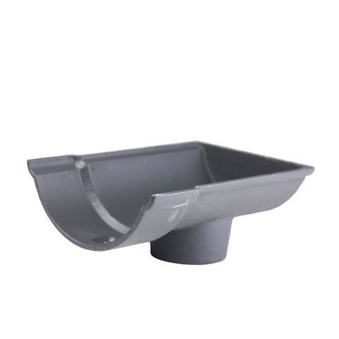 Product image for Cast Iron Beaded Guttering Dropend External 150 x 75mm Outlet Primed