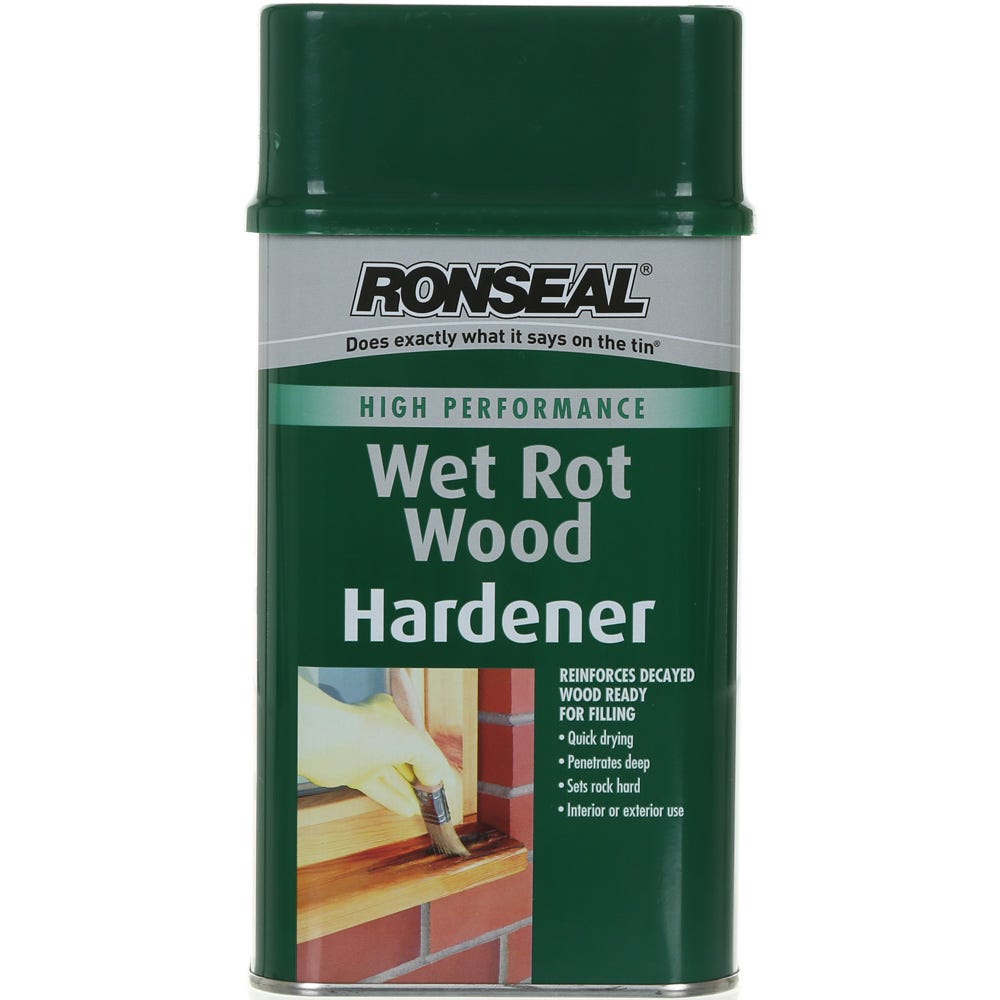 Product image for Ronseal Wet Rot Wood Hardener 500ml