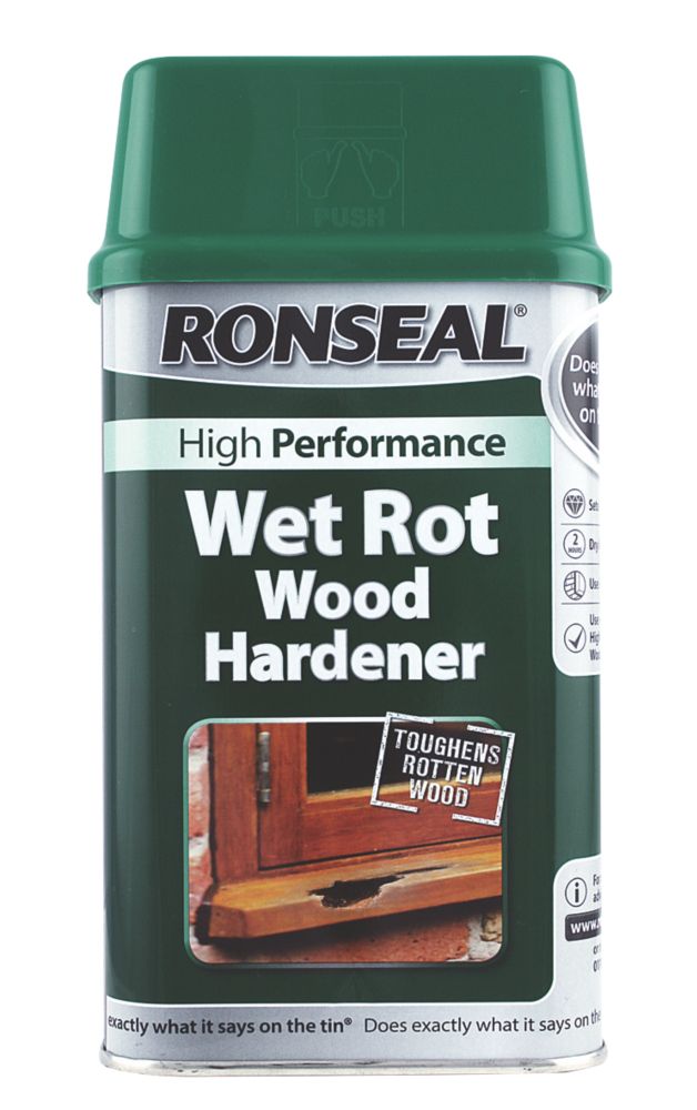 Product image for Ronseal Wet Rot Wood Hardener 500ml