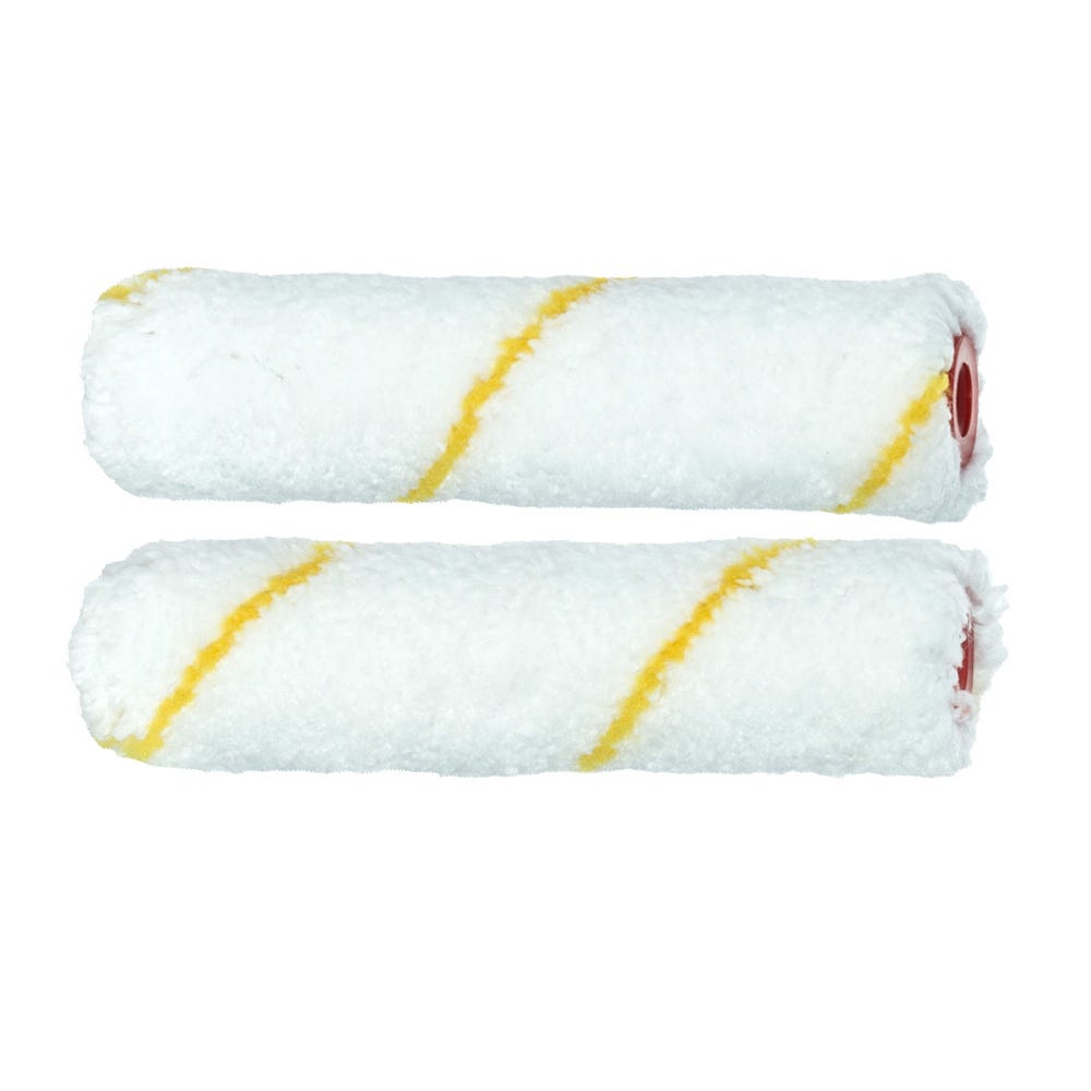 Product image for Prodec Advance 4'' Short Pile Microfibre Mini Roller Refills Pack Of 2