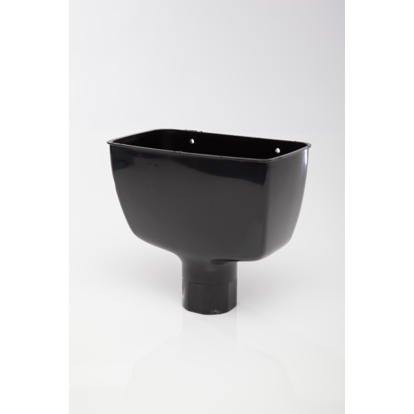 Product image for Polypipe Rainwater 68mm Round Hopper Head Black
