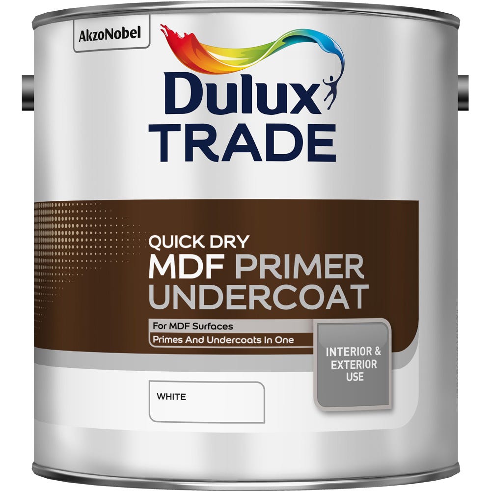 Product image for Dulux Trade Quick Dry MDF Primer Undercoat 2.5L White