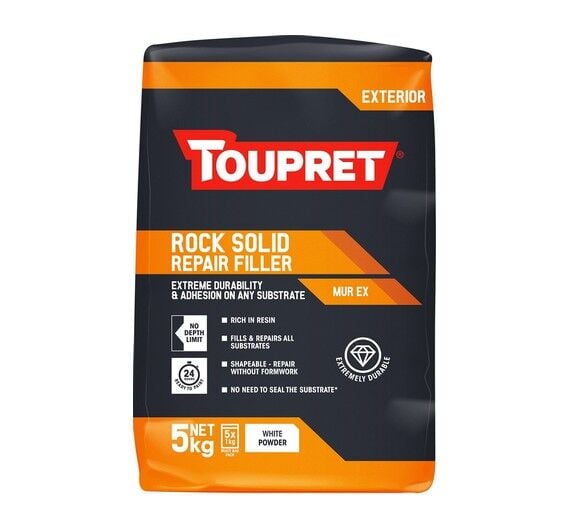 Product image for Toupret Rock Solid Repair Filler Murex 5kg