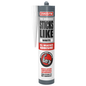 Product image for EVO-STIK Sticks Like All Weather White Adhesive - 290ml