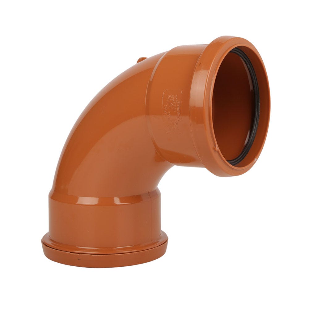 Product image for 110mm Floplast Underground 87.5° Bend Double Socket