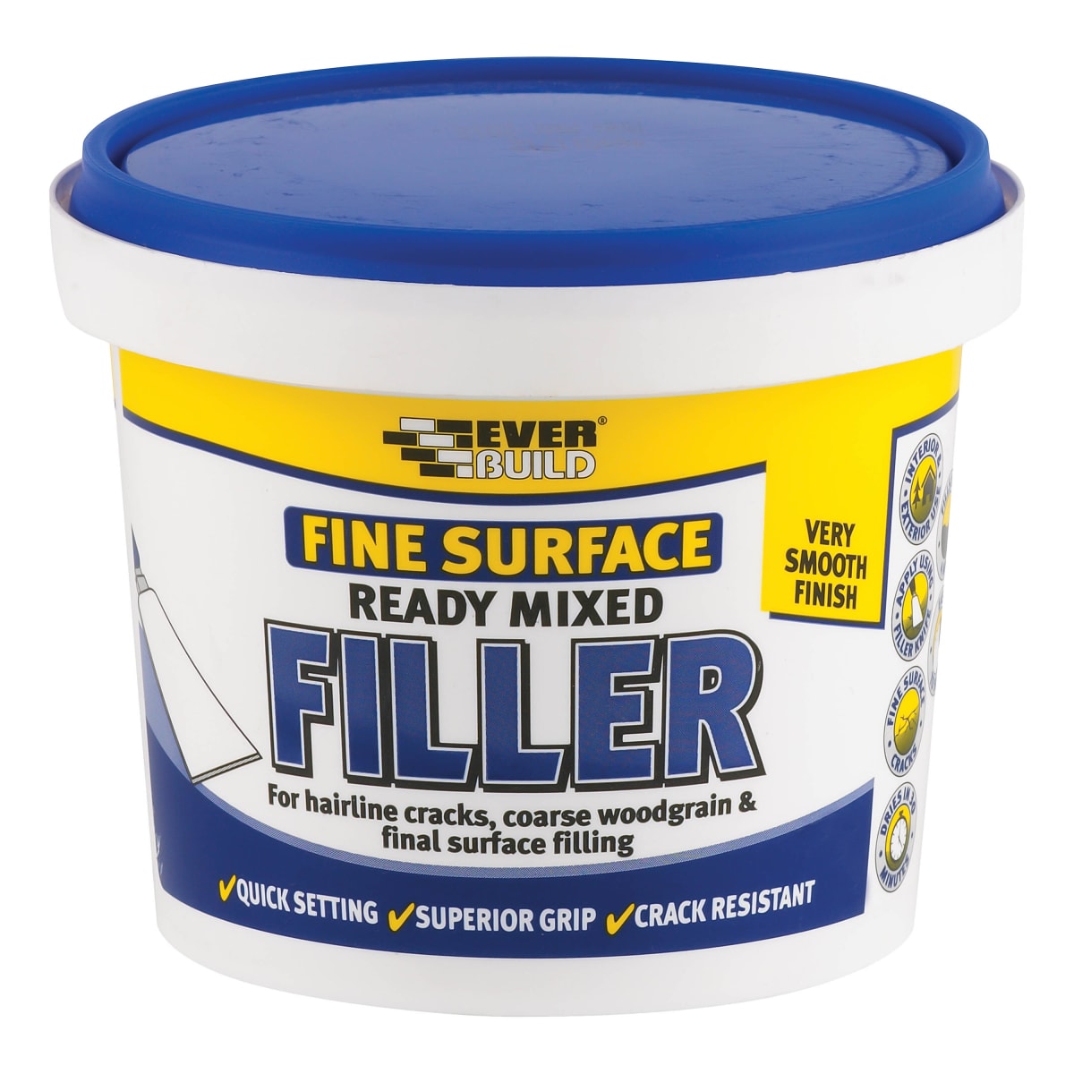 Product image for Everbuild Fine Surface Filler Handy 600g White