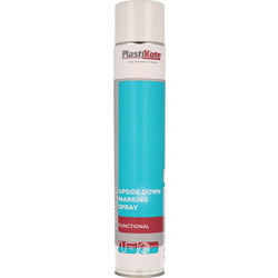 Image of Plastikote Trade Line Marking Spray Paint 750ml White