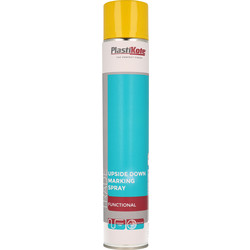 Image of Plastikote Trade Line Marking Spray Paint 750ml Yellow
