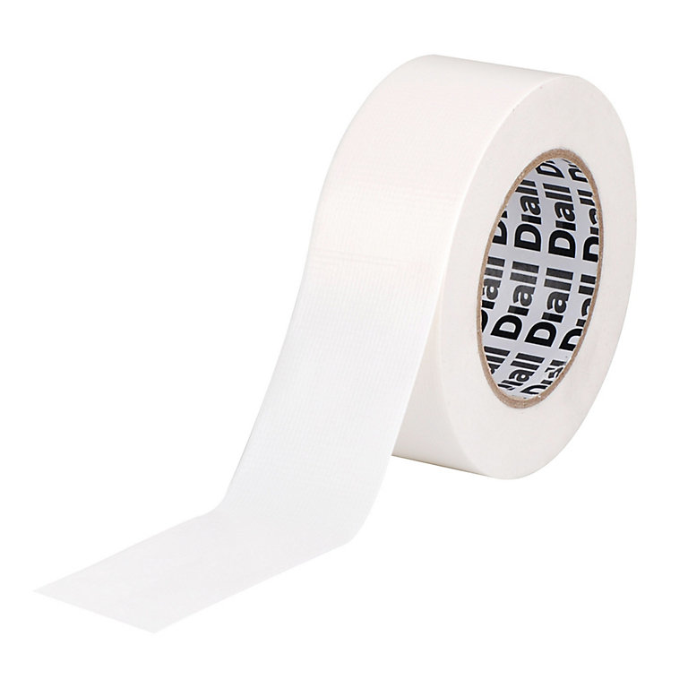 Image of Diall White Duct Tape (L)50m (W)50mm