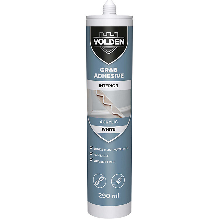 Product image for Volden Acrylic White Grab adhesive 290ml