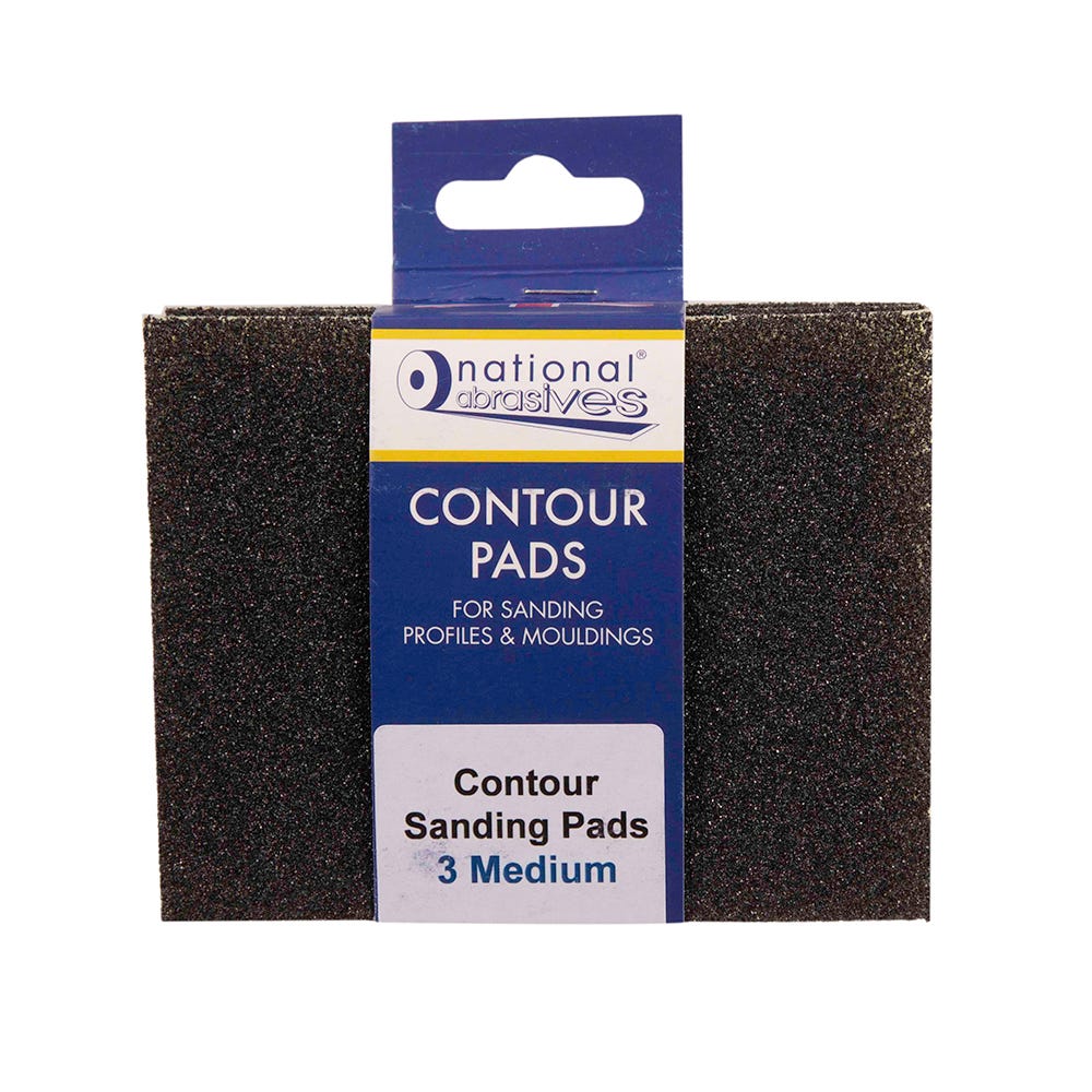 Product image for Contour Medium Sanding Pads Pack Of 3