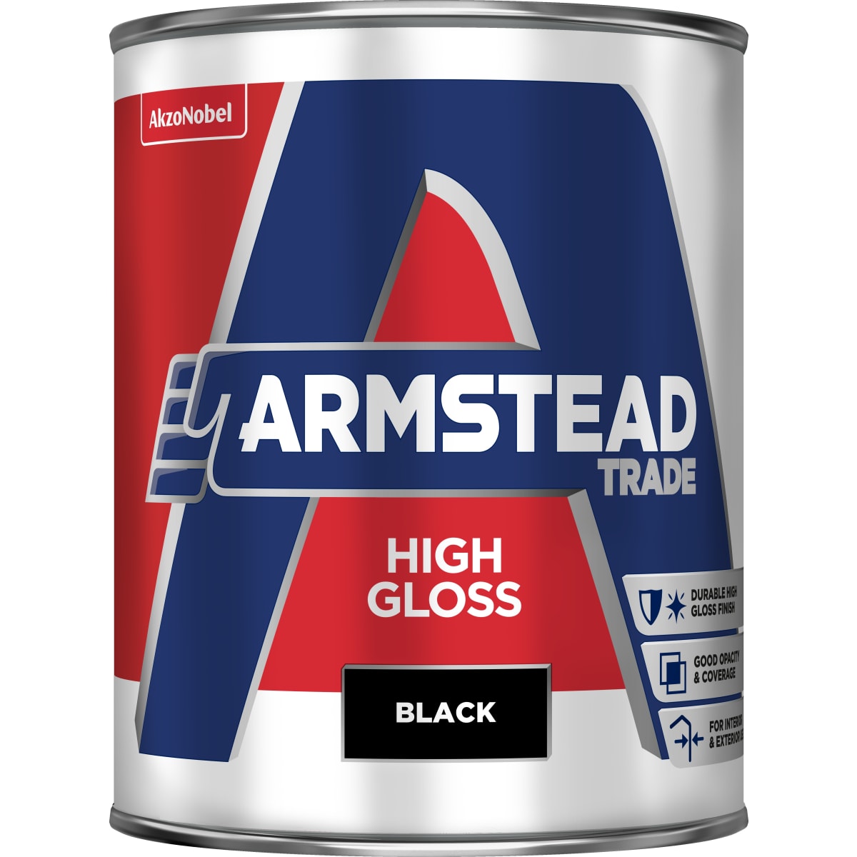 Product image for Armstead Trade High Gloss 1.0L Black