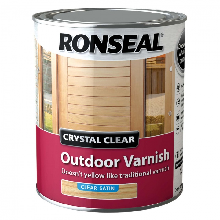 Product image for Ronseal Crystal Clear Outdoor Varnish Matt 2.5ltr